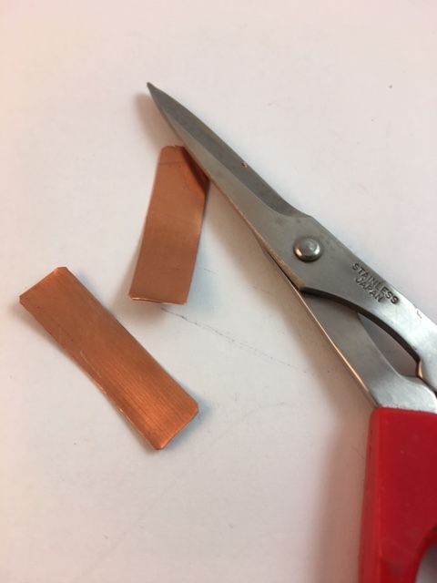 Karen Meador, Ph.D.'s Layered Torch Enameled Earrinngs - , Enameling, Enamel Jewelry Supplies, Enamel, Enameling, Enameled Jewelry, Snip or file each of the corners